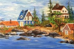 Village Cove 18 by 24 acrylic - sold