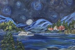 Ferry Nights 36 by 18 - for Hospice Victoria Auction July 2023